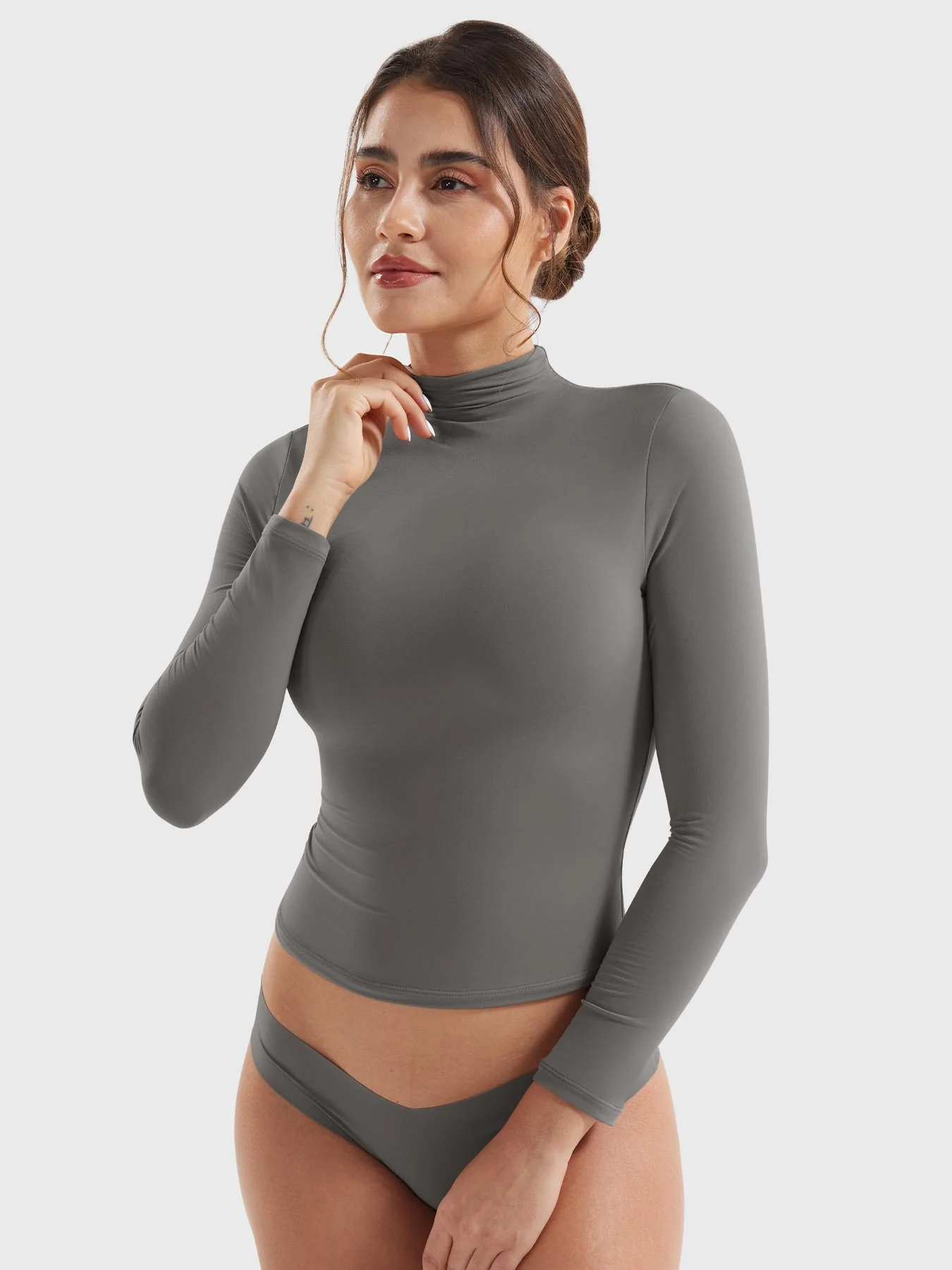 Yeoreo Sariah Turtleneck Long Sleeve Shirt - Image 27