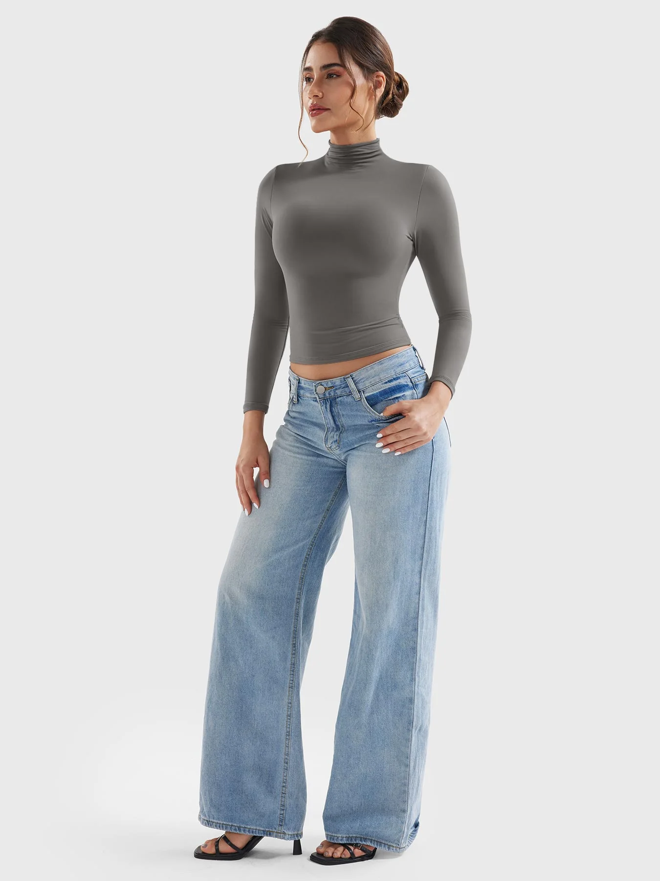Yeoreo Sariah Turtleneck Long Sleeve Shirt - Image 29