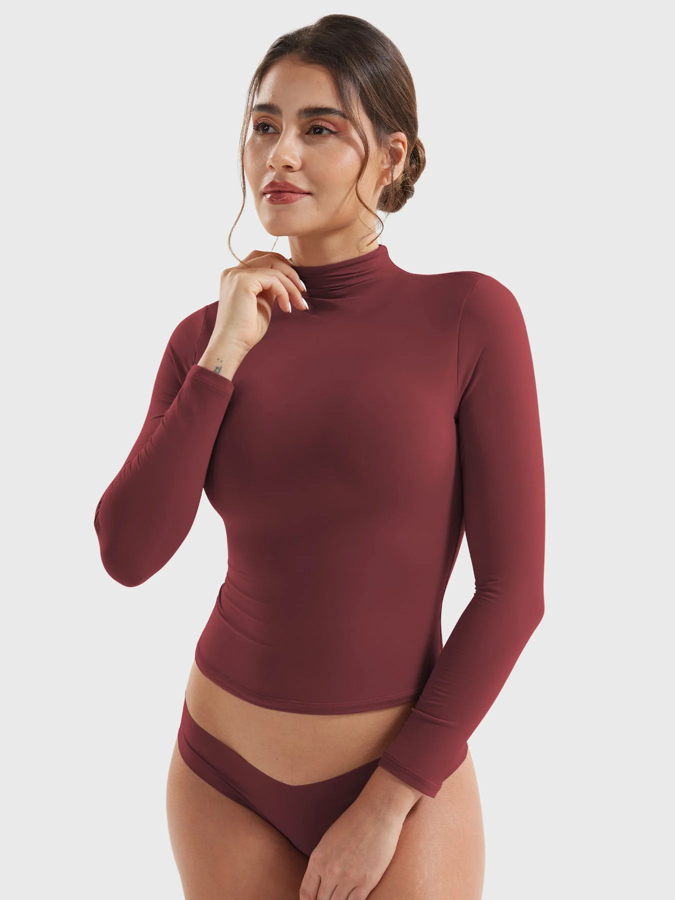 Yeoreo Sariah Turtleneck Long Sleeve Shirt - Image 33