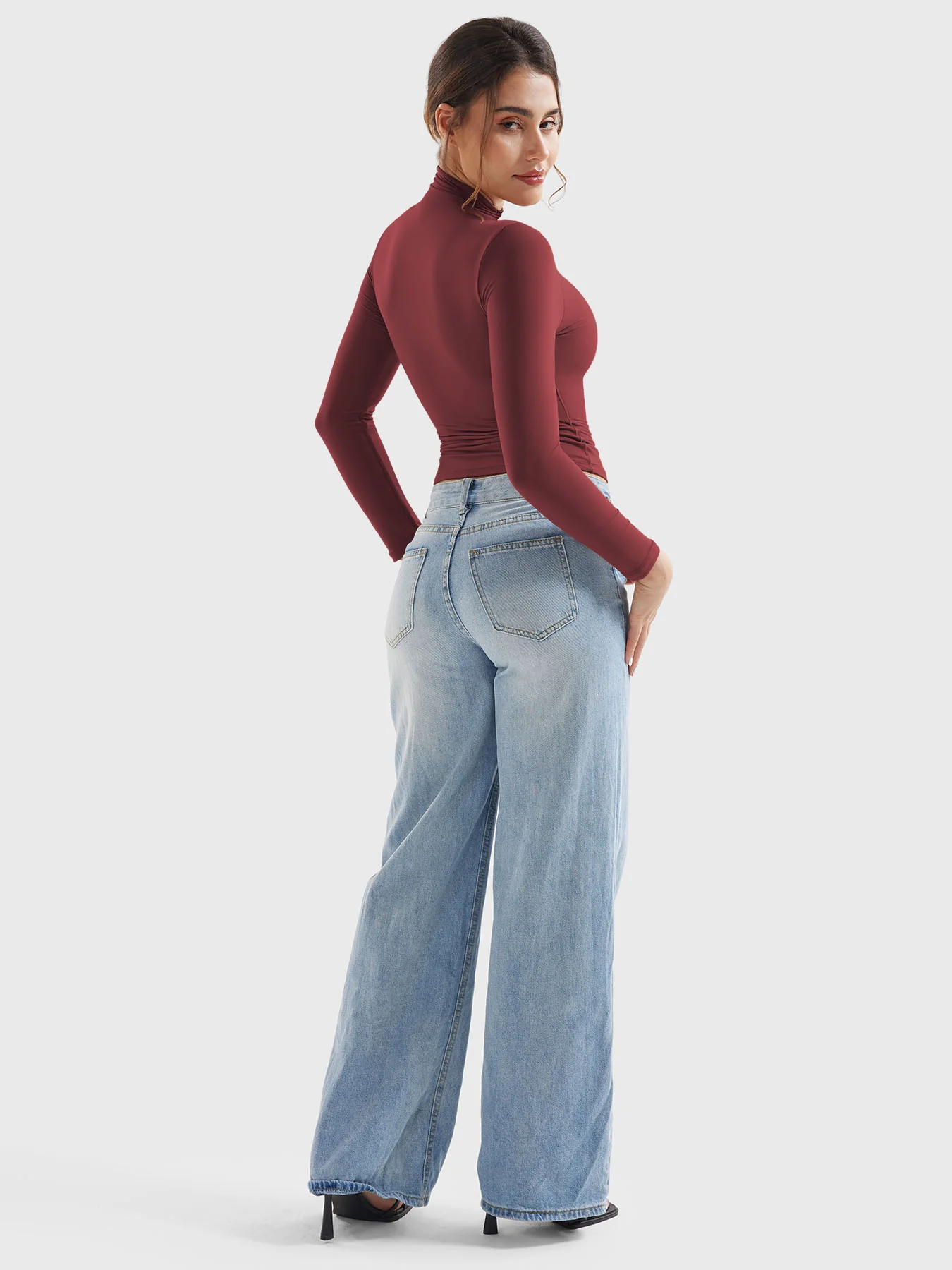 Yeoreo Sariah Turtleneck Long Sleeve Shirt - Image 36