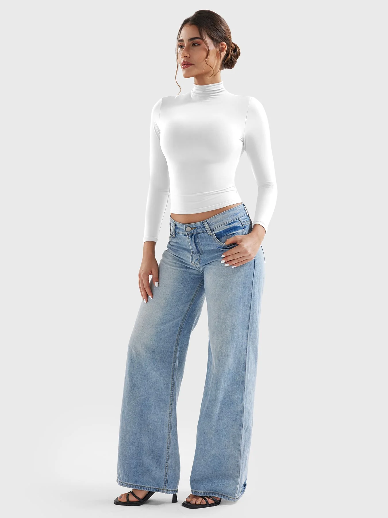 Yeoreo Sariah Turtleneck Long Sleeve Shirt - Image 5