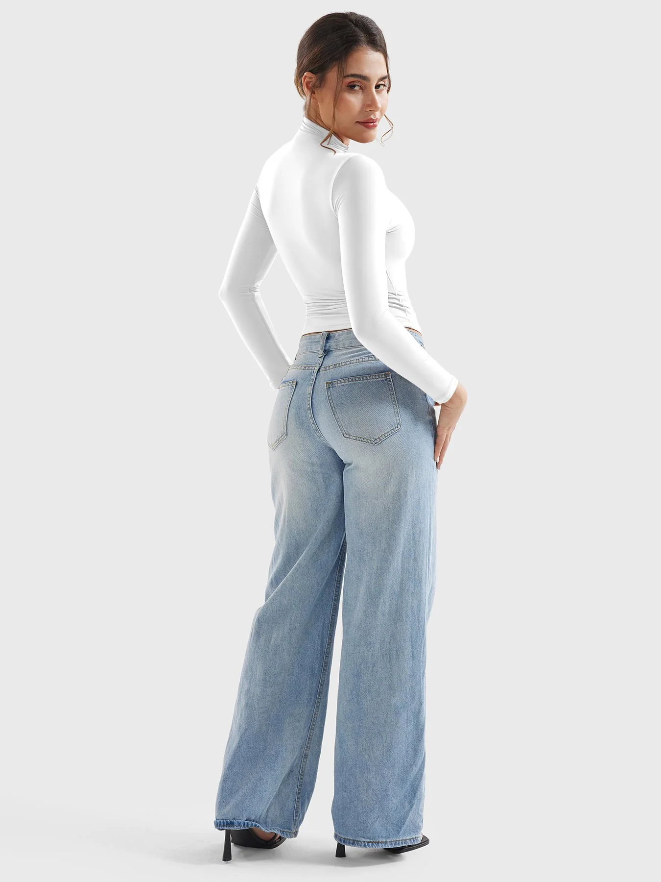 Yeoreo Sariah Turtleneck Long Sleeve Shirt - Image 6
