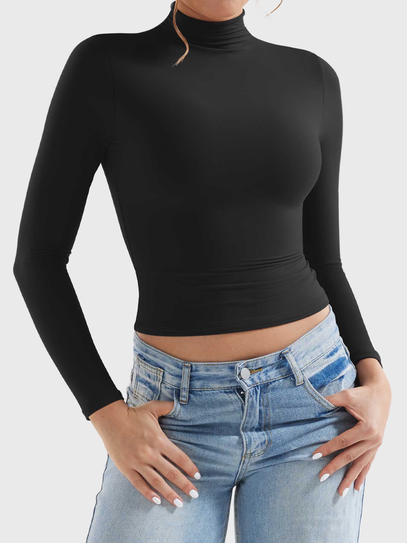 Yeoreo Sariah Turtleneck Long Sleeve Shirt - Image 7