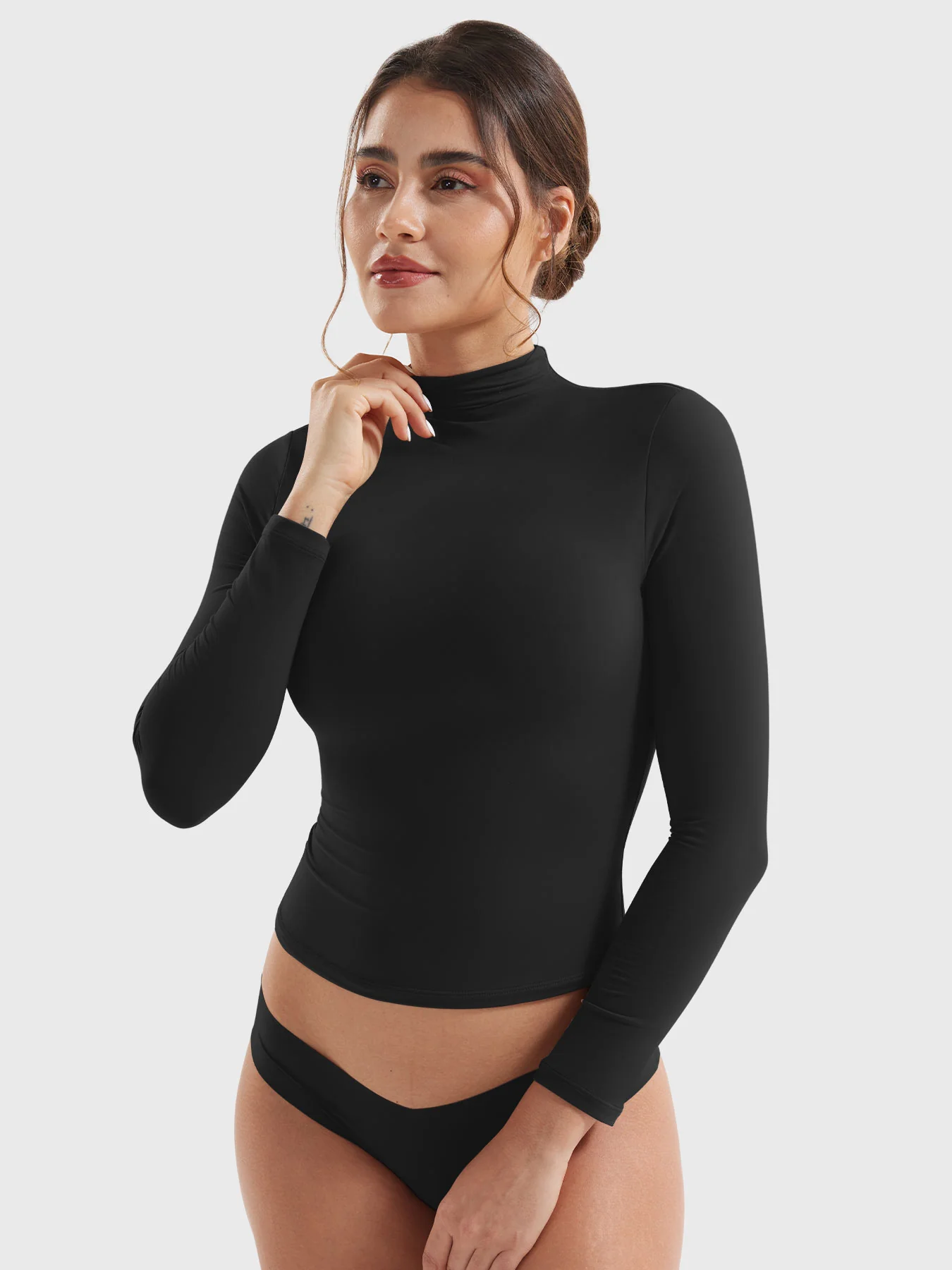 Yeoreo Sariah Turtleneck Long Sleeve Shirt - Image 9