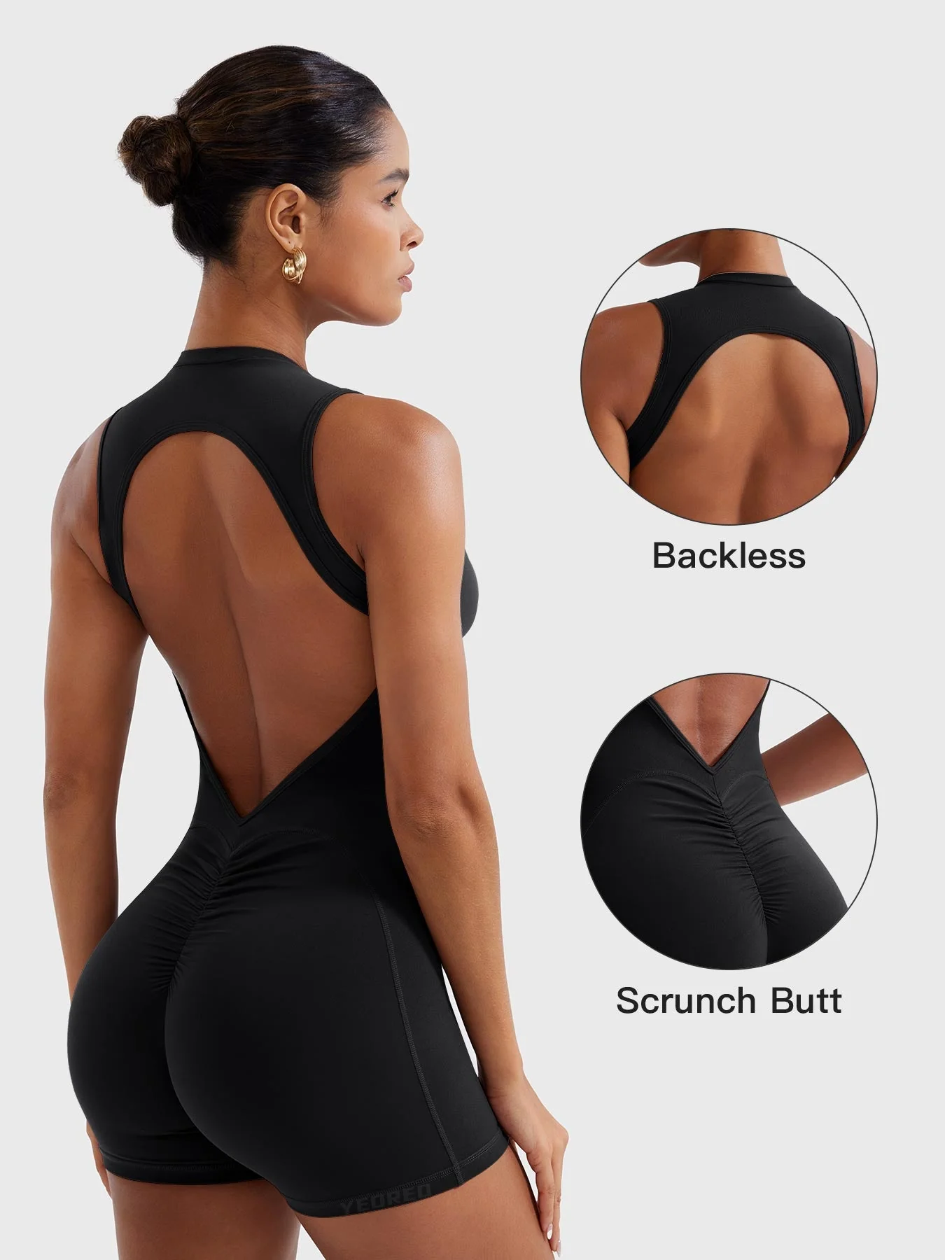 Yeoreo Tessia Backless Scrunch Romper - Image 14