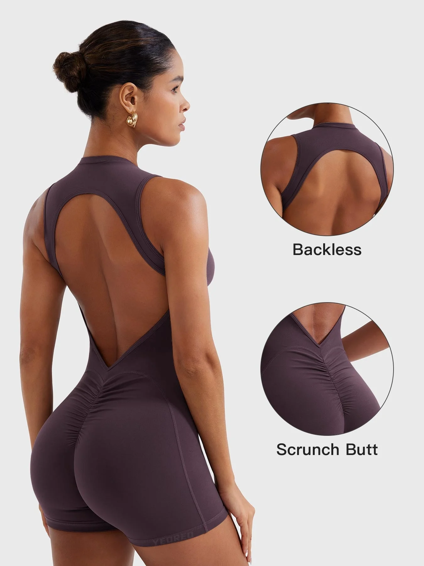 Yeoreo Tessia Backless Scrunch Romper - Image 9