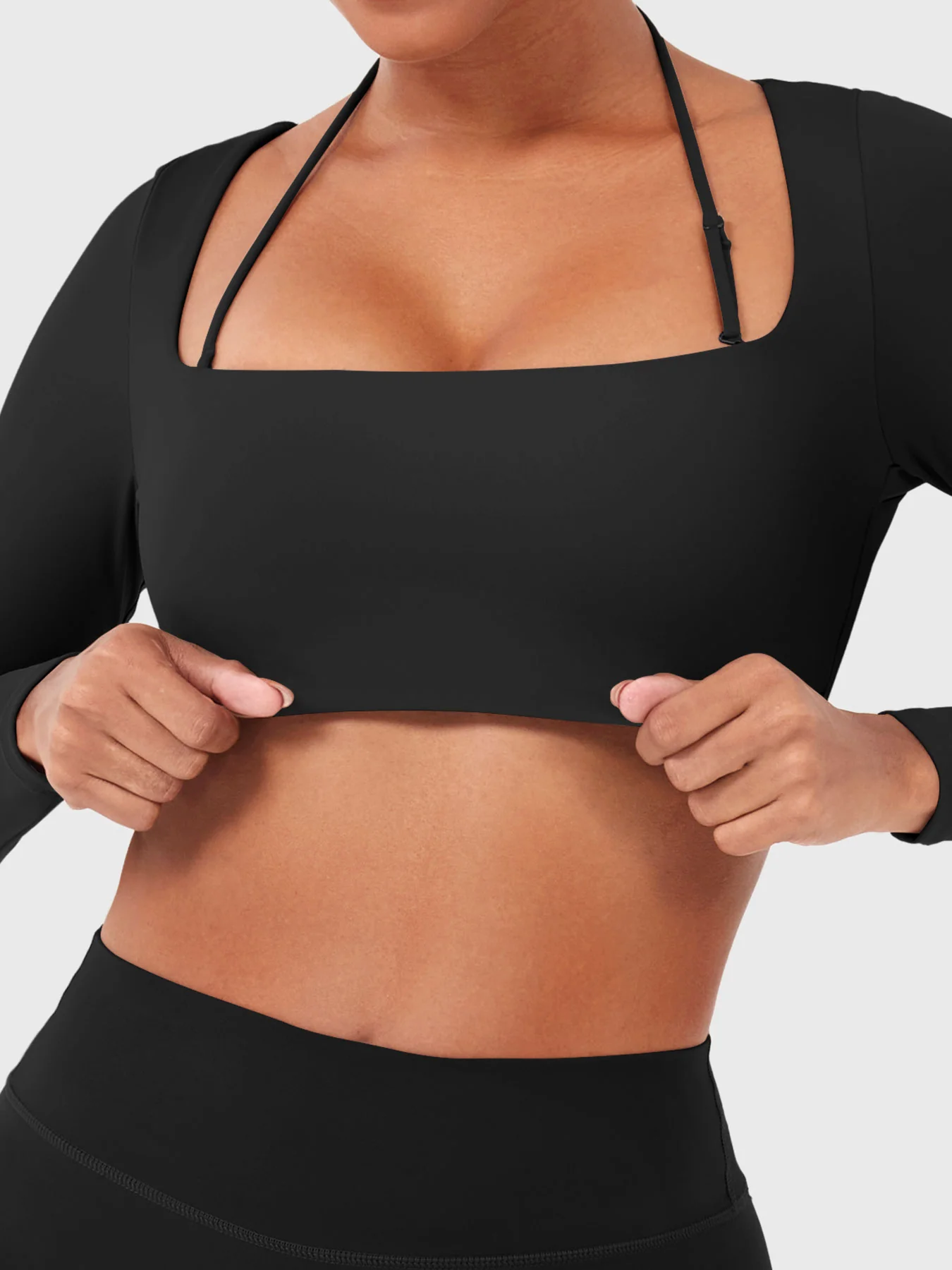 Yeoreo Violie Thin-Strap Long Sleeve Top - Image 10