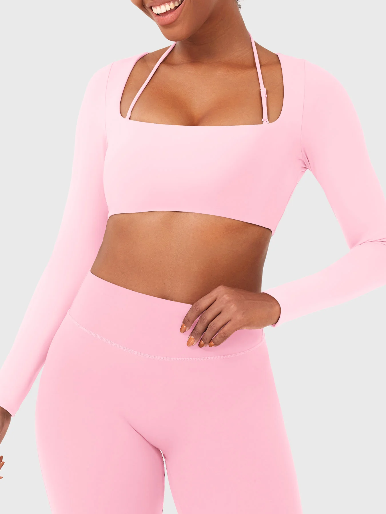 Yeoreo Violie Thin-Strap Long Sleeve Top - Image 11