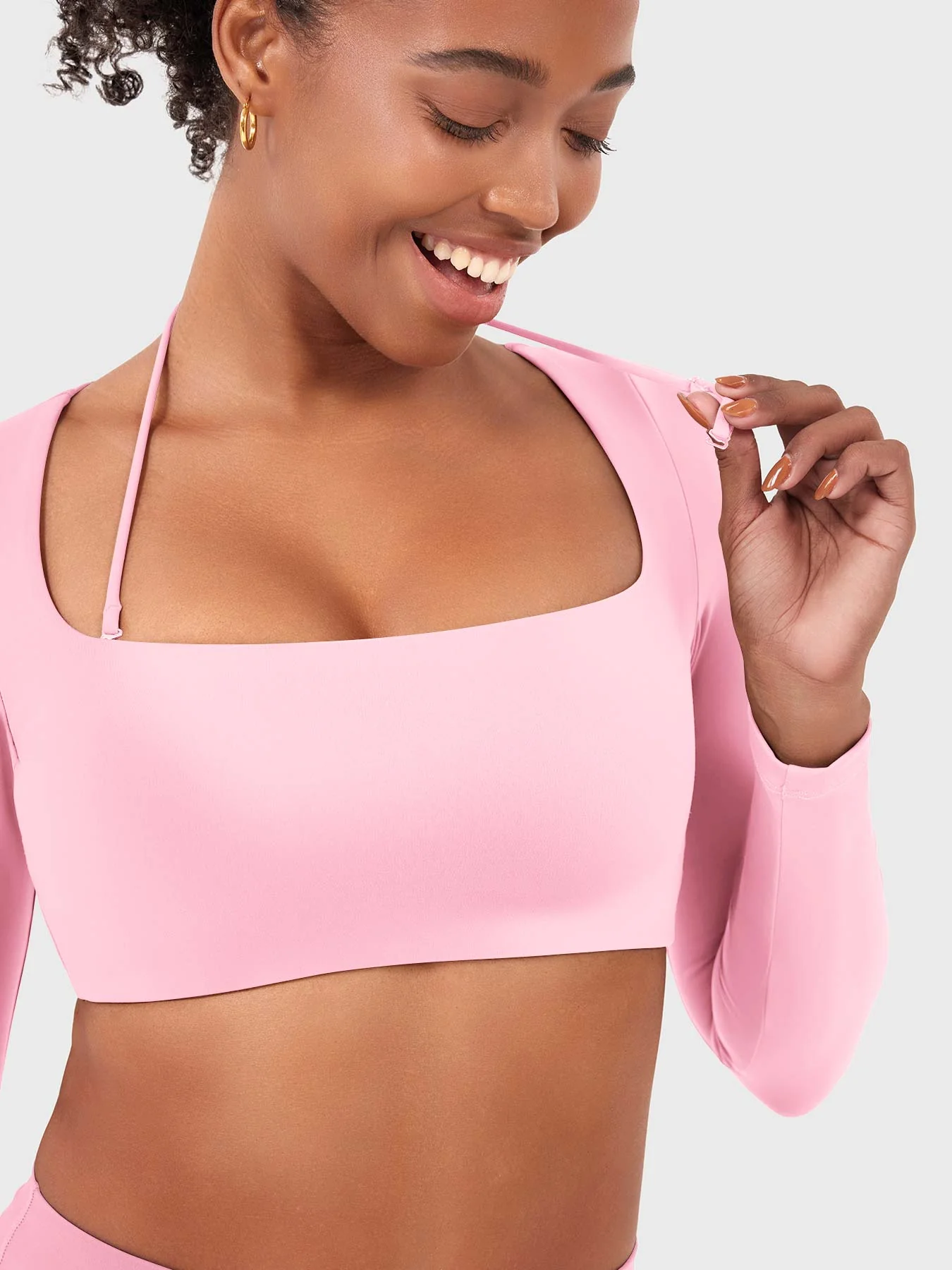 Yeoreo Violie Thin-Strap Long Sleeve Top - Image 14