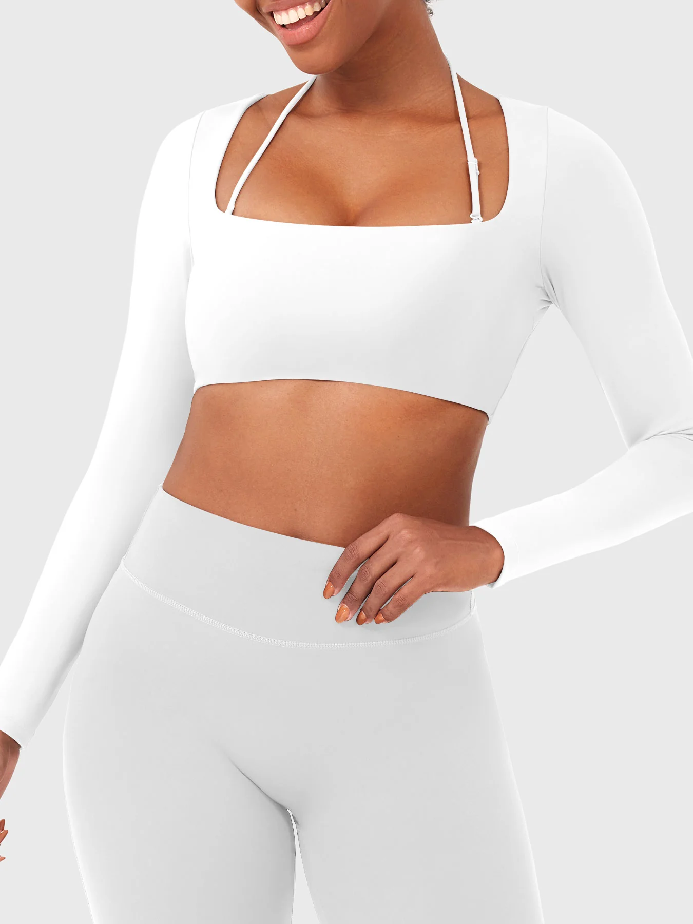 Yeoreo Violie Thin-Strap Long Sleeve Top - Image 16