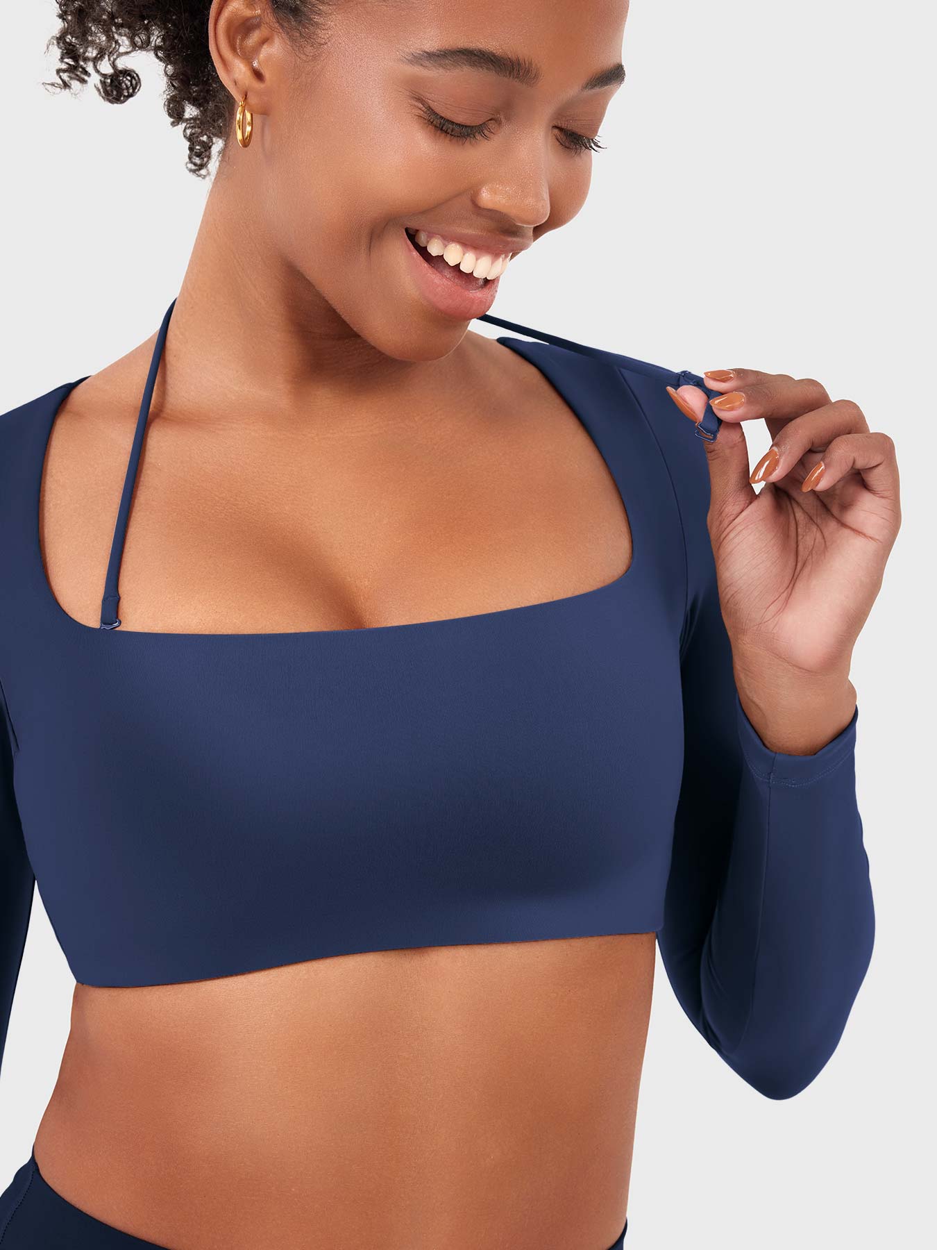 Yeoreo Violie Thin-Strap Long Sleeve Top - Image 4