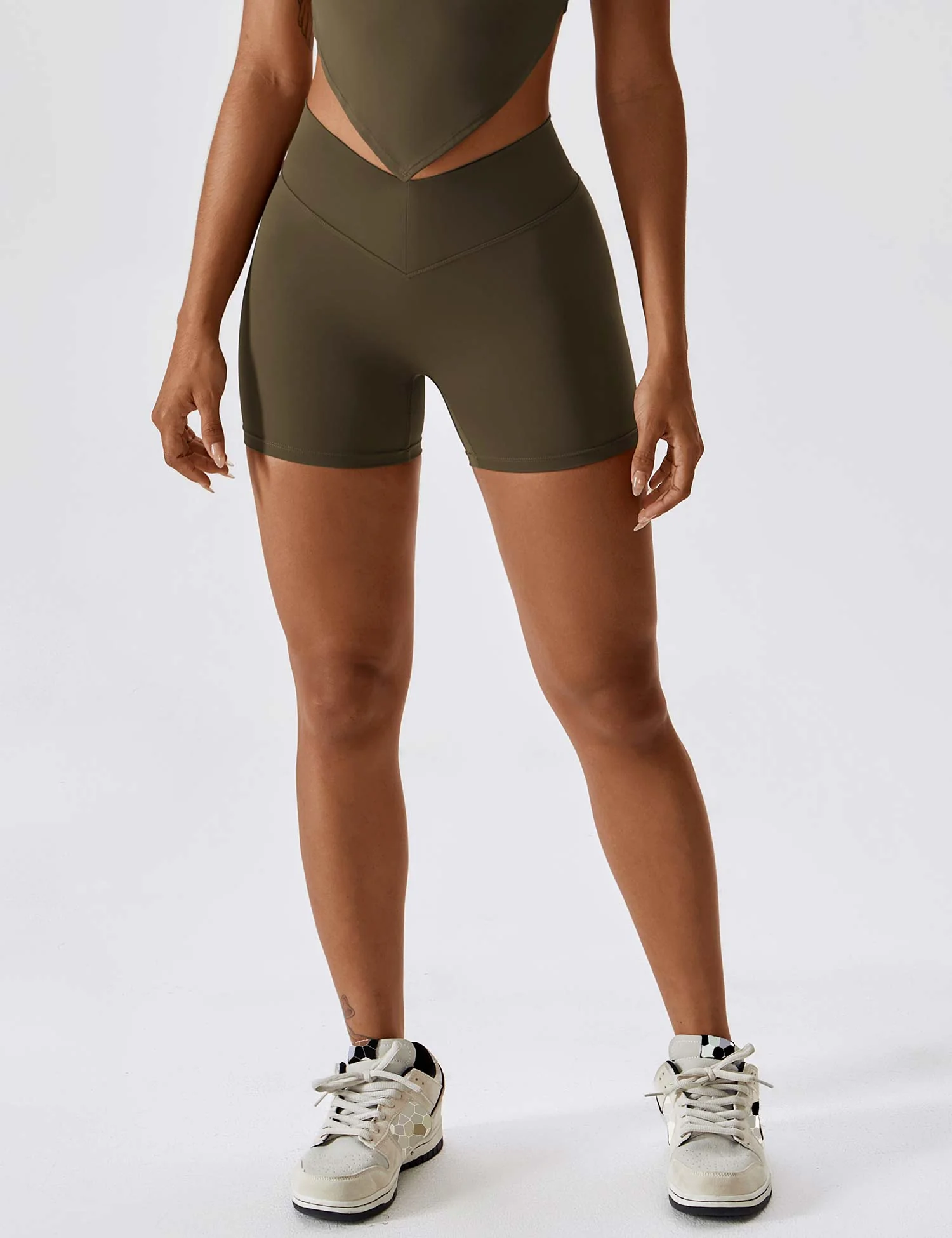 Yeoreo V Cross Liz Seamless Shorts 3.6" - Image 56